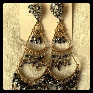 Beautiful large dangling earrings